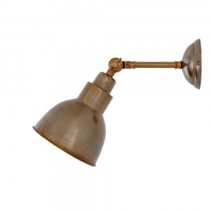 Industrial style wall light - REHAU - Mullan Lighting - indoor / brass /  fixed arm