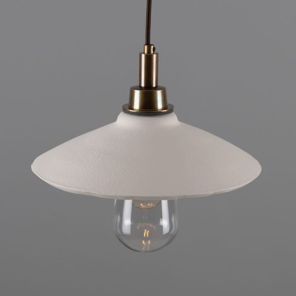 Mullan Lighting Classic Schoolhouse Glass Pendant Satin Chrome Silver  Designer Pendant Lighting