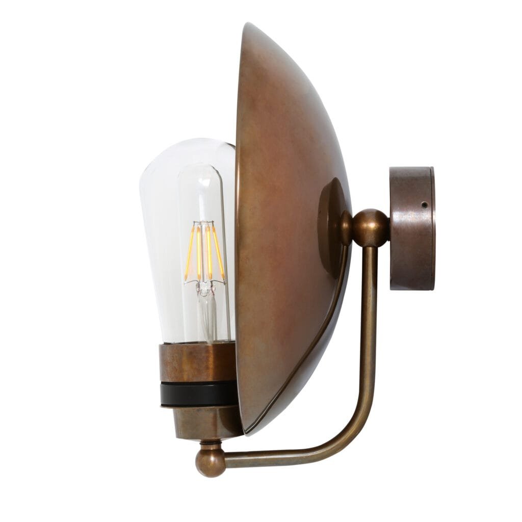 Galit Dish Bathroom Wall Light | IP65