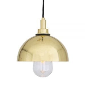 Hydra 20cm IP65 Bathroom Pendant Light Brass Pendants Great Lighting UK Ltd