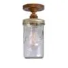 Jam Jar Flush Ceiling Light Flush Brass Lights Great Lighting UK Ltd