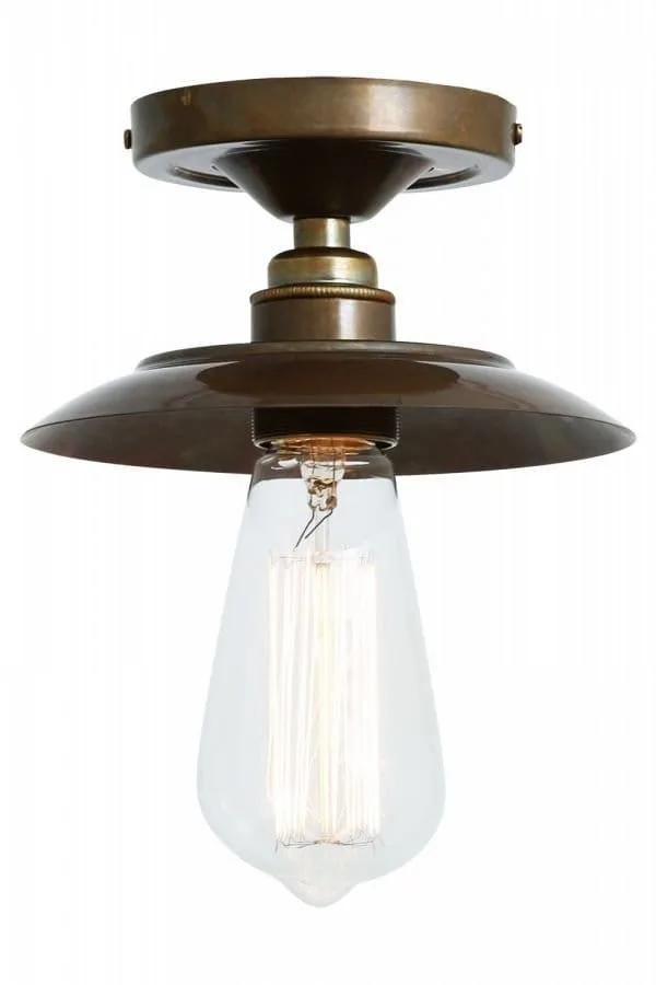 Reznor Flush Brass Ceiling Light Flush Brass Lights Great Lighting UK Ltd