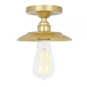 Reznor Flush Brass Ceiling Light Flush Brass Lights Great Lighting UK Ltd