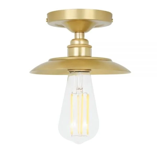 Reznor Flush Brass Ceiling Light Flush Brass Lights Great Lighting UK Ltd
