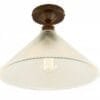 Hanoi Vintage Flush Holophane Ceiling Light Holophane Ceiling Fittings Great Lighting UK Ltd