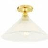 Hanoi Vintage Flush Holophane Ceiling Light Holophane Ceiling Fittings Great Lighting UK Ltd