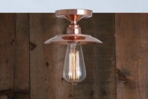 Suva Flush Copper Ceiling Light Kitchen Ceilings Lights Great Lighting UK Ltd