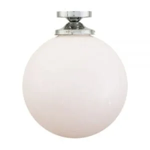 Yerevan Opal Globe 30cm Ceiling Light Bedroom Ceiling Lights Great Lighting UK Ltd