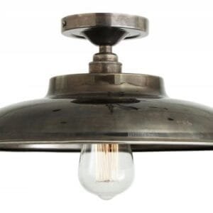 Telal Minimalist Factory Ceiling Light Flush Brass Lights Great Lighting UK Ltd