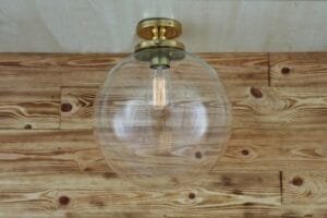 Riad Clear Globe 30cm Ceiling Light Bedroom Ceiling Lights Great Lighting UK Ltd