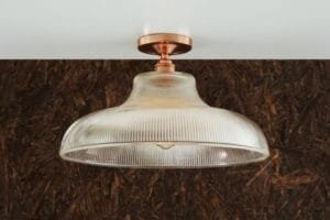 Mono Industrial Railway 40cm Flush Ceiling Light Bedroom Ceiling Lights Great Lighting UK Ltd
