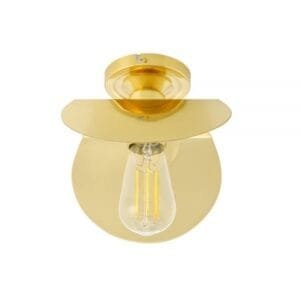 Dodoma Semi-Flush Ceiling Light Flush Brass Lights Great Lighting UK Ltd