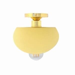 Dodoma Semi-Flush Ceiling Light Flush Brass Lights Great Lighting UK Ltd