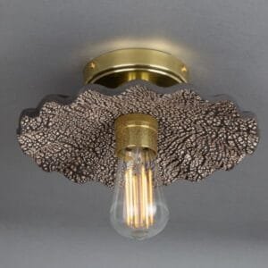 Black Kapok Organic Ceramic Ceiling Light Ceramic Ceiling Lights Great Lighting UK Ltd