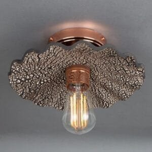 Black Kapok Organic Ceramic Ceiling Light Ceramic Ceiling Lights Great Lighting UK Ltd