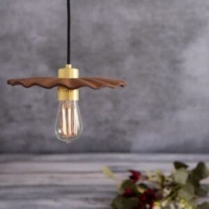 Kapok Red Iron Clay Ceramic Pendant Light Ceramic Pendant Lighting Great Lighting UK Ltd