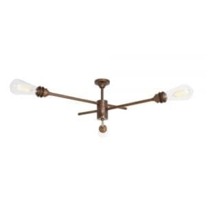 Mombasa Industrial Chandelier Large Single - 3 Arm Pendants Great Lighting UK Ltd