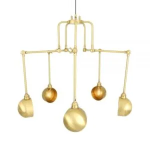 San Jose Five-Arm Chandelier Four to Six Arm Pendants Great Lighting UK Ltd