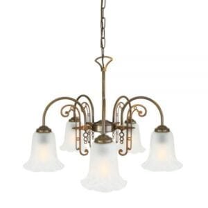 Medan Five-Arm chandelier Four to Six Arm Pendants Great Lighting UK Ltd