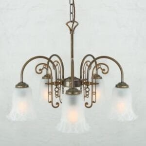 Medan Five-Arm chandelier Four to Six Arm Pendants Great Lighting UK Ltd