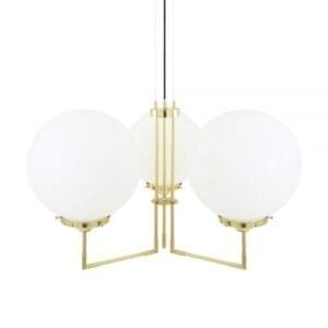 Bellavary Chandelier Large Single - 3 Arm Pendants Great Lighting UK Ltd