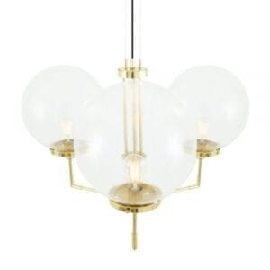 Bellavary Chandelier Large Single - 3 Arm Pendants Great Lighting UK Ltd