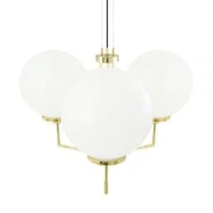 Bellavary Chandelier Large Single - 3 Arm Pendants Great Lighting UK Ltd