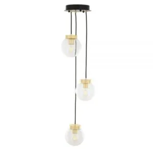 Agusta Chandelier, Three Globe Hallway Chandelier Great Lighting UK Ltd