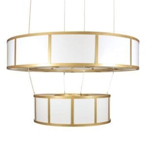 Santa Fe Large Two Ring Chandelier Large Multi-Light Chandeliers Great Lighting UK Ltd