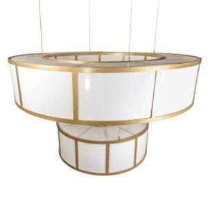 Santa Fe Large Two Ring Chandelier Large Multi-Light Chandeliers Great Lighting UK Ltd