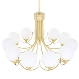 Wilmot Large Globe Chandelier, 11-Arm Large Multi-Light Chandeliers Great Lighting UK Ltd