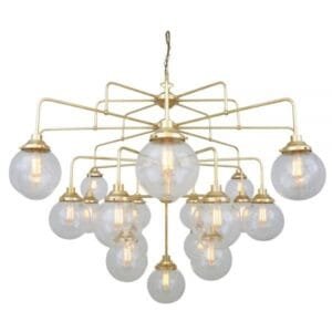 Rome Mid-Century Four-Tier Globe Chandelier, 21-Light Large Multi-Light Chandeliers Great Lighting UK Ltd