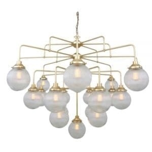 Rome Mid-Century Four-Tier Globe Chandelier, 21-Light Large Multi-Light Chandeliers Great Lighting UK Ltd