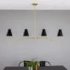 Salvador Island Bar Chandelier with Brass Shades Four to Six Arm Pendants Great Lighting UK Ltd