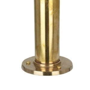 Yarrow Brass Outdoor Bollard Pillar Light IP53 Brass Outdoor Lights Great Lighting UK Ltd