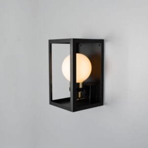 Hamilton Outdoor Box Lantern Wall Light IP65 Glass Outdoor Wall Lights Great Lighting UK Ltd