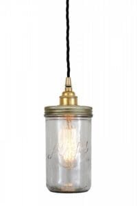 Jam Jar Pendant Light Brass & Moroccan Pendants Great Lighting UK Ltd