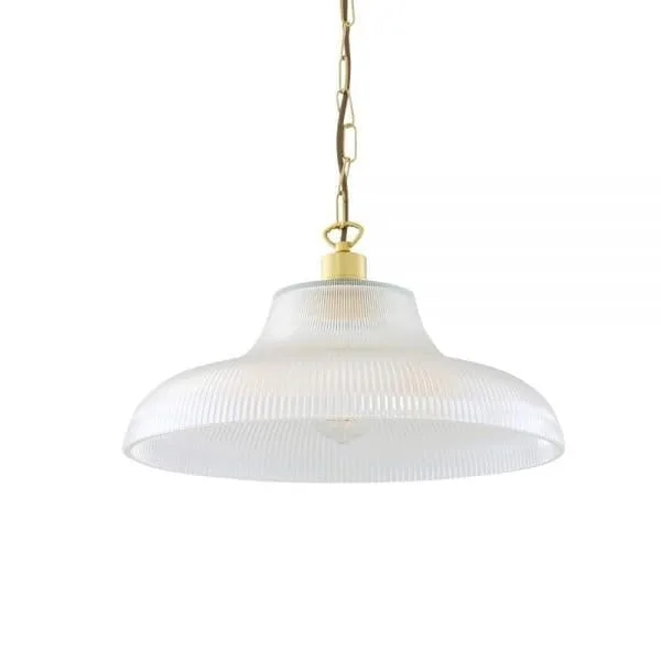 London Prismatic Railway Pendant 40 cm Holophane Pendants Great Lighting UK Ltd