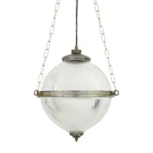 Blaenau Victorian 30cm Holophane Pendant Light Hallway Pendant Lights Great Lighting UK Ltd