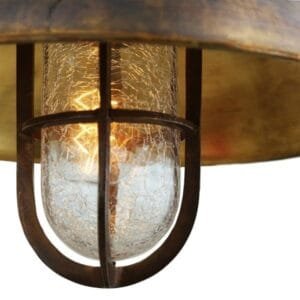 Tirana Deck Nautical 30cm Pendant Light Brass & Moroccan Pendants Great Lighting UK Ltd