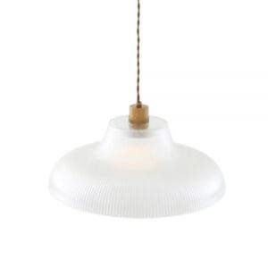 Mono Industrial Railway Pendant Light 40 cm Holophane Pendants Great Lighting UK Ltd