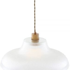 Mono Industrial Railway Pendant Light 40 cm Holophane Pendants Great Lighting UK Ltd