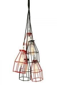 Raze Cage Pendant Light Industrial Caged Pendants Great Lighting UK Ltd