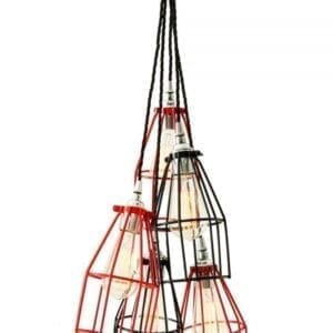 Raze Cage Pendant Light Industrial Caged Pendants Great Lighting UK Ltd