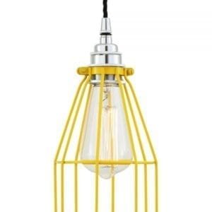 Raze Cage Pendant Light Industrial Caged Pendants Great Lighting UK Ltd