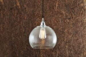 Eden Clear Sphere Pendant 25cm Glass & Globe Lights Great Lighting UK Ltd