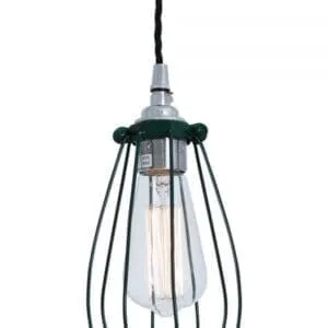 Vox Vintage Cage Pendant Light Flush Brass Lights Great Lighting UK Ltd