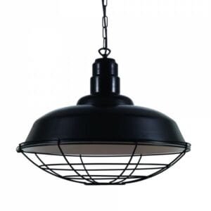 Cobal Powder Coated Industrial Pendant Industrial Caged Pendants Great Lighting UK Ltd