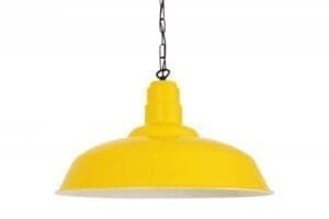 Wyse Industrial Style Coloured Pendant Light Brass & Moroccan Pendants Great Lighting UK Ltd