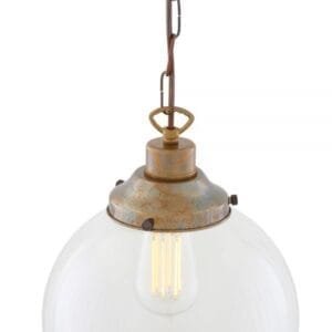 Riad 250mm Clear Globe Pendant Glass & Globe Lights Great Lighting UK Ltd